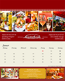 Der Cottbuser Gutscheinkalender 2021 Kalenderblatt Lauterbach Cottbus