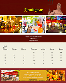 Der Cottbuser Gutscheinkalender 2021 Kalenderblatt Hemingway Cottbus