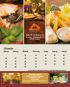 Der Cottbuser Gutscheinkalender 2023 Kalenderblatt Restaurant Ngon Ngon Vietnam Cottbus