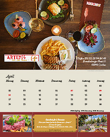 Der Cottbuser Gutscheinkalender 2023 Kalenderblatt Artemis Cottbus